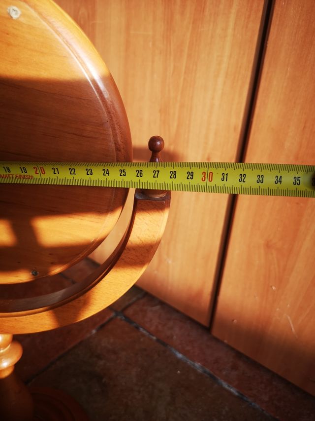 espejo de pie de madera