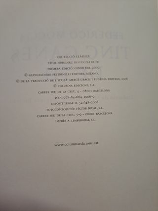 Tinc ganes de tu - Federico Moccia - Amor