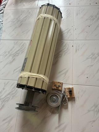 persiana  graduable balcón con guías incluidas