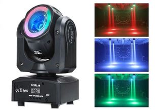 60w Mini Testa Mobile Rotante Proiettore Led Rgb E