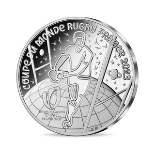 Francia 2023 moneda plata 10€ Mundial Rugby