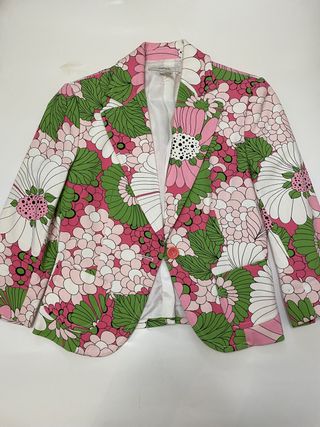 Chaqueta traje de piqué de Zara talla 40