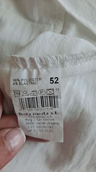 Camisa blanca de Festa.