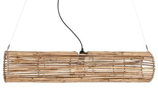 LAMPARA TECHO RATAN 100X20X20 NATURAL MARRON