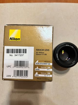 Objetivo para Nikon 50