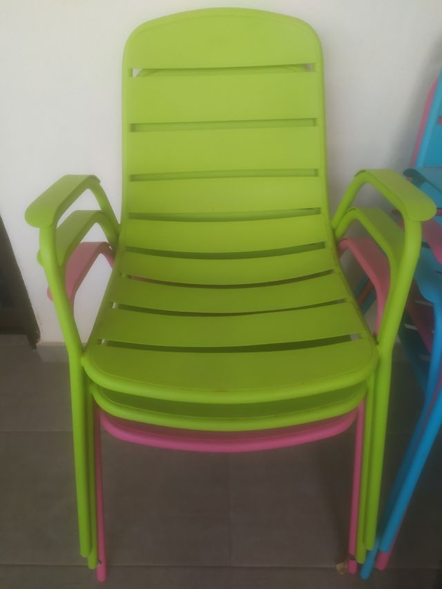 Sillas de terraza, patio, jardín