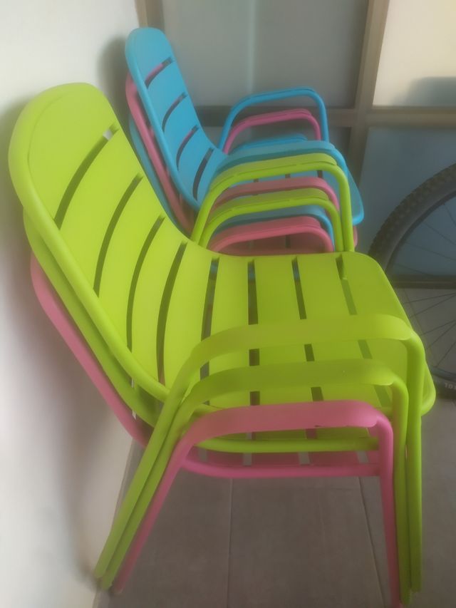 Sillas de terraza, patio, jardín