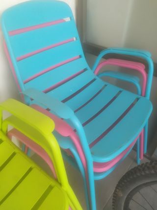 Sillas de terraza, patio, jardín