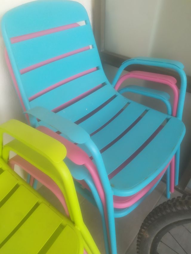 Sillas de terraza, patio, jardín