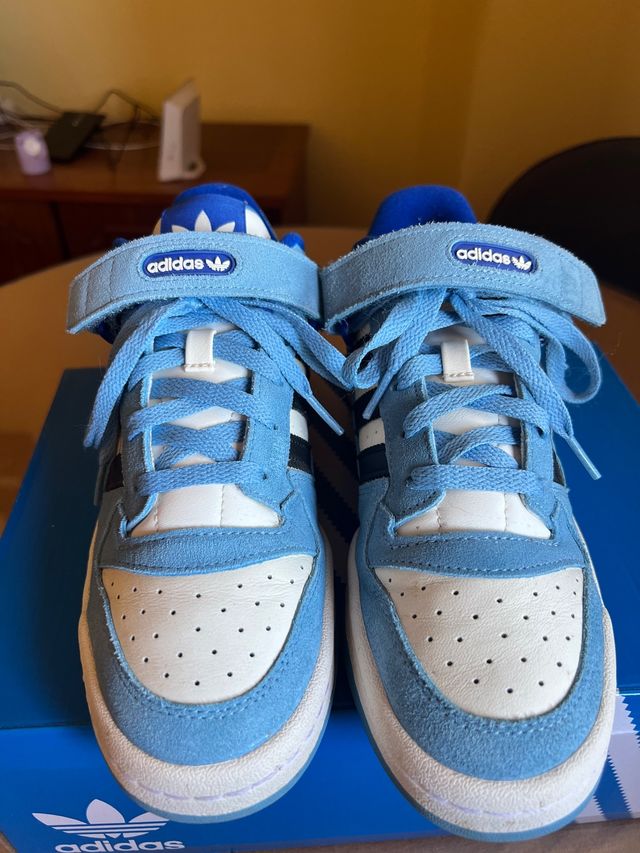adidas forum low university blue