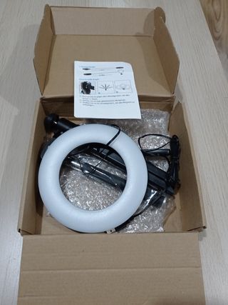 🤳 ARO DE LUZ CON TRÍPODE 16CM. 🤳