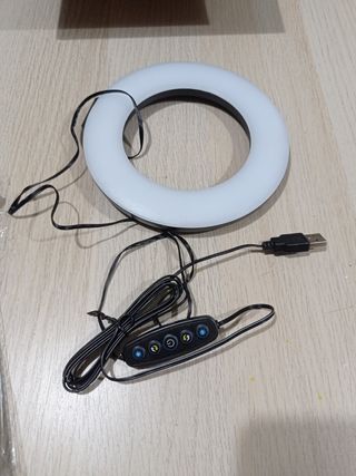 🤳 ARO DE LUZ CON TRÍPODE 16CM. 🤳