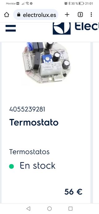 Termostato frigorífico combi