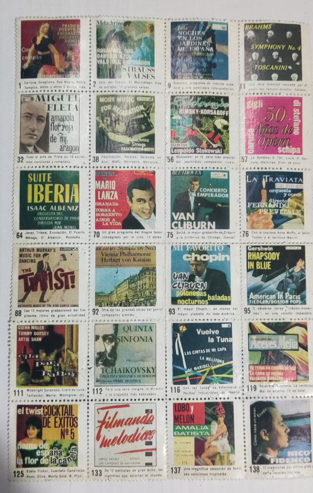 Sellos Caratulas de Discos