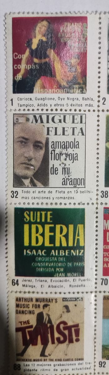 Sellos Caratulas de Discos