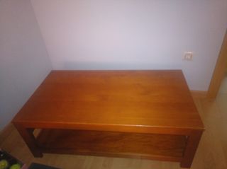 mesa de centro de salon de madera