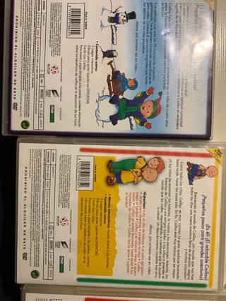 peliculas caillou DVD infantiles