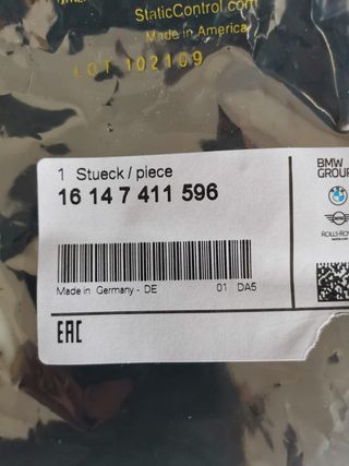 Centralita B combustible BMW 16147411596