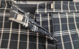 Pantalones jogger a cuadros de zara con cintura