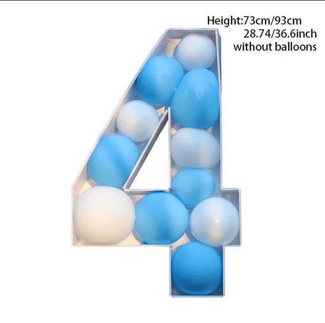 Caja relleno globos cumpleaños