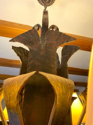 Lampara de techo forja