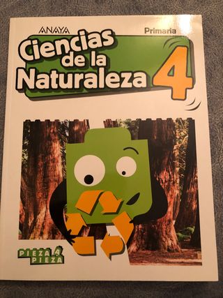 Libro ciencias de la naturaleza 4 primaria Pieza..