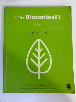 Libro biologia 1 bachillerato