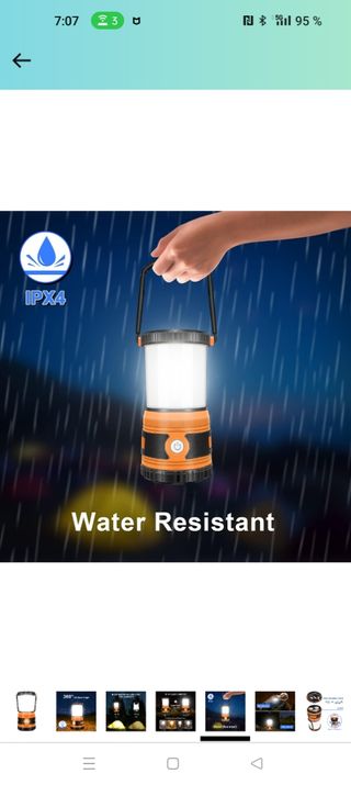 Linterna de Cámping, Luz de Cámping Regulable 1500