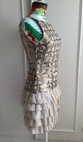 Vestido tipo años veinte Charleston