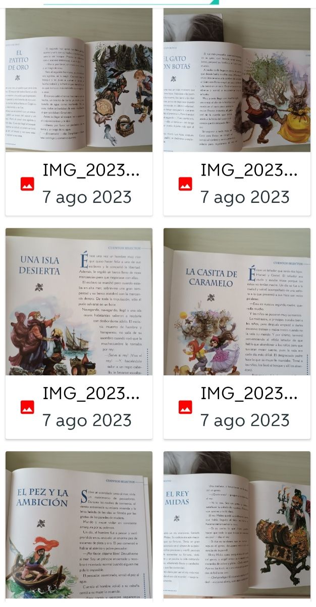 Cuentos, libro de muchos cuentos ,325 hojas