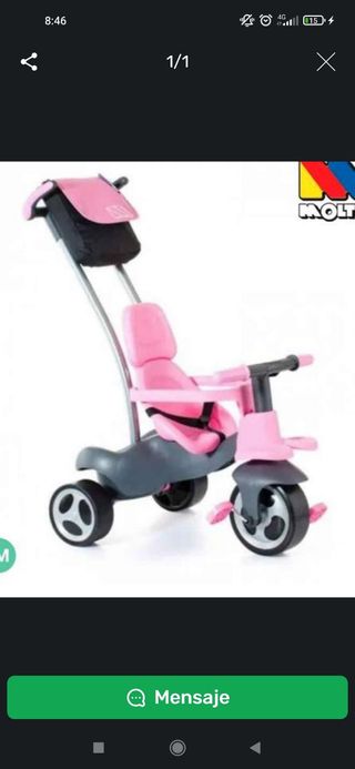 Bicicleta triciclo para niño/a