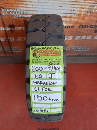 6.00 -9 MARANGONI juego de 4 macizas ref 16851