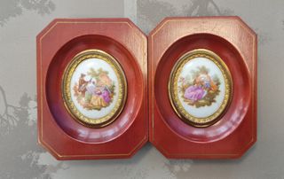 Cuadros miniatura en porcelana de Fragonard
