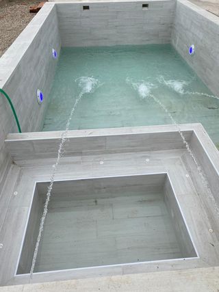 Construcción piscinas ; gunitado