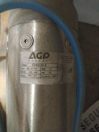 "OFERTON" Motor Bomba Pozo barrena agua