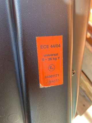 Silla auto Recaro young grupos 1,2 y 3