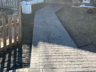 Hormigon impreso fratasado y vertical