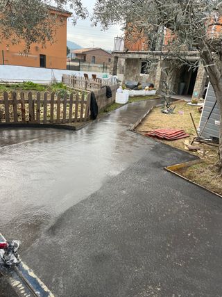 Hormigon impreso fratasado y vertical