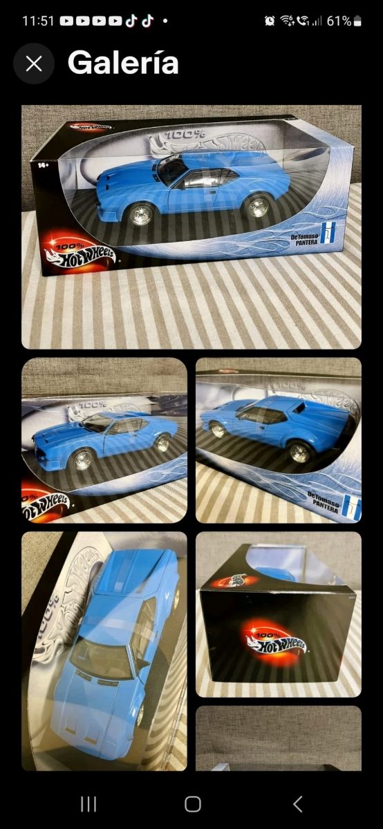 1/18 maqueta de Tomaso Pantera