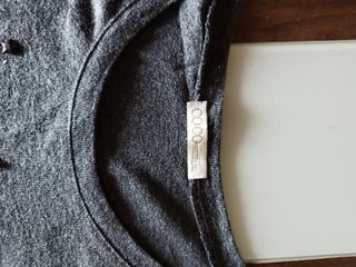 Jersey de punto gris mujer