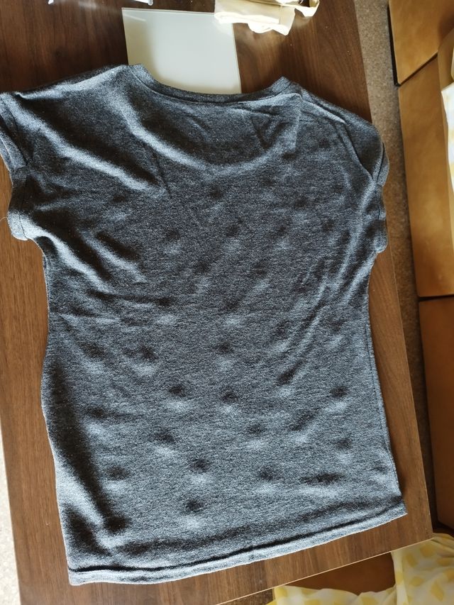 Jersey de punto gris mujer