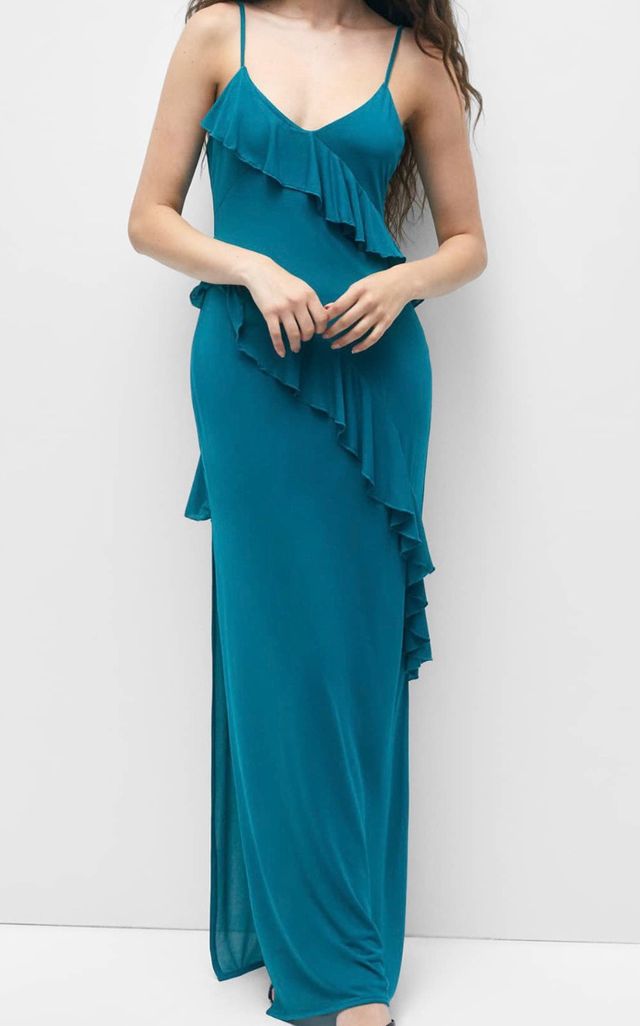 Vestido sin estrenar con volantes con etiqueta