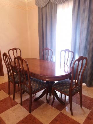 SALÓN CLÁSICO MESA + 6 SILLAS