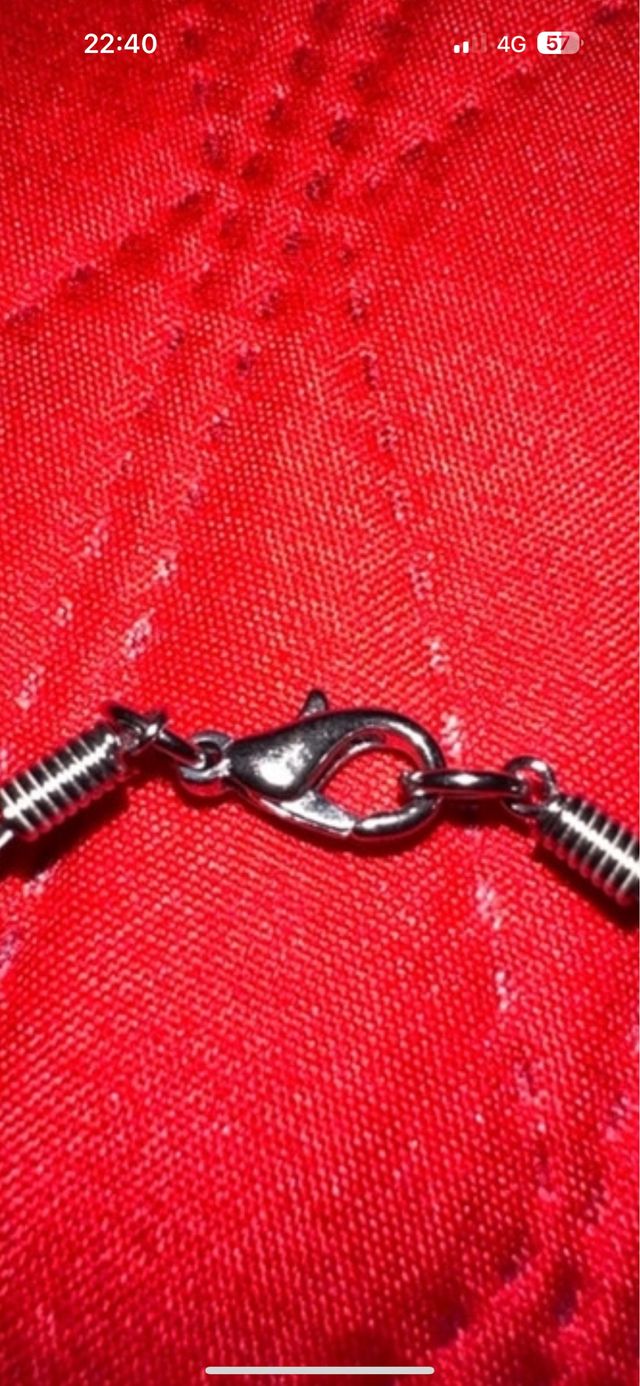 Collana doppio filo con ciondolo