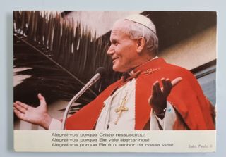 11 postais ANTIGO - Papa João Paulo II+ orações