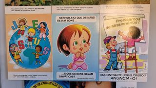 11 postais ANTIGO - Papa João Paulo II+ orações