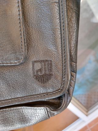 Bolso cuero negro Pepe Jeans