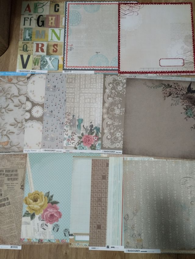 Papeles scrapbook 30x30