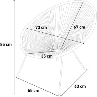 Sillón para terraza o jardín diseño Acapulco NUEVO