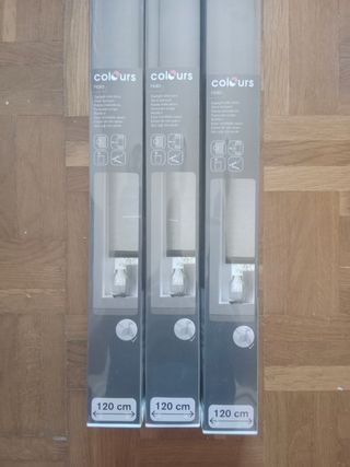 Estor enrollable translúcido gris halo